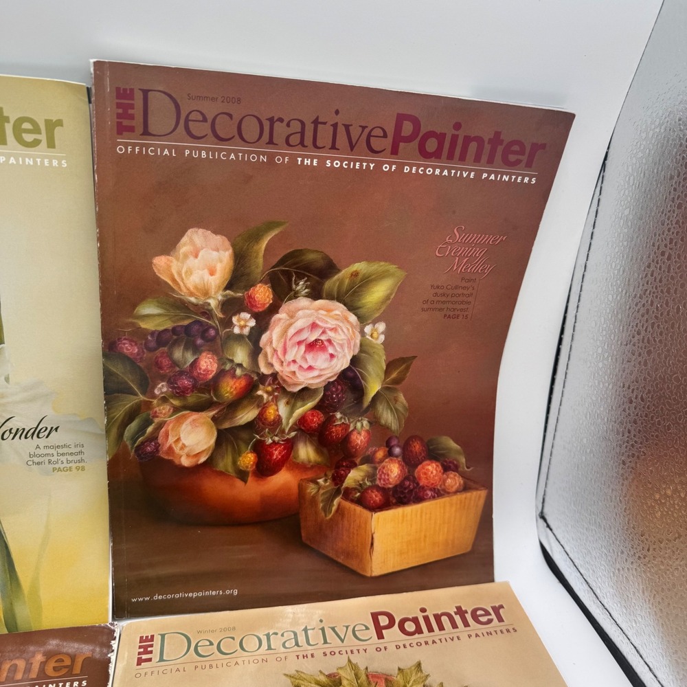 The Decorative Painter Magazine 2008 Complete Year Set 4 Issues Society Painters - Picture 3 of 6